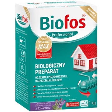 Порошок для подготовки септика BIOFOS BACTERIA 1кг + ЭКО WC ГЕЛЬ