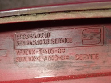 фото thumb №6, Seat altea 04-09 лампа зад ліва з кришки планка 8p0945093d