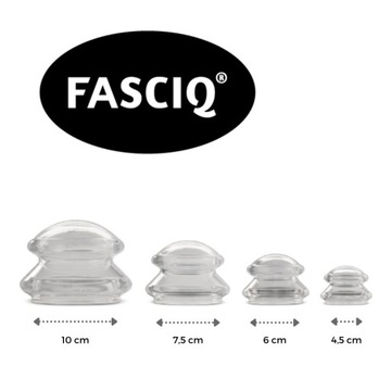 Китайские СИЛИКОНОВЫЕ баночные чашки для массажа FASCIQ, НАБОР 4 шт., антицеллюлитные