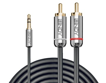 Kabel Jack 3,5mm 2xRCA Stereo Lindy Cromo 35336 5m