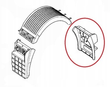 фото thumb №2, Крыло зад cz. задняя левая mercedes actros mp2 mp3