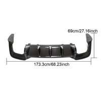 фото thumb №9, Audi a5 s5 s line спойлер накладка бампер зад планка карбон