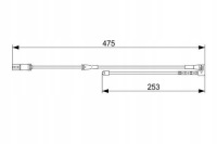 фото thumb №16, Bosch 1 987 473 548 контакт предупредительный, износ накладок тормозных