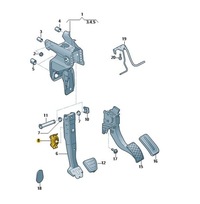 фото thumb №4, Element фіксуючий педаль гальма skoda kodiaq 5q0721165c 5q0721165f