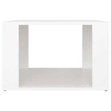 VidaXL Тумбочка прикроватная, белый, 57x55x36 см, ткань