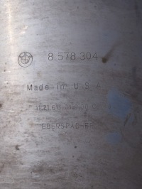 Bmw x4 f26 g01 гаситель выхлоп комплектный  8578304 с Разборки, фото thumb