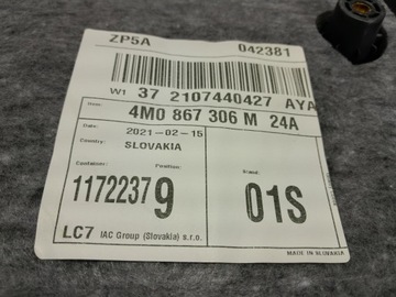 фото thumb №7, Audi q7 ii 4m рестайлинг боковина обивка дверь зад правая bang olufsen 4m0867306m