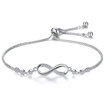 Серебряный браслет 925 Infinity для девочек