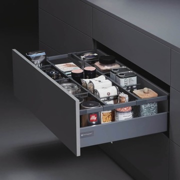 Szuflada meblowa MAGICBOX PUSH TO OPEN, L-550 H-170, antracyt