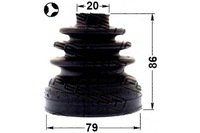 фото thumb №15, Захист шарнір гомокінетичний wewnęt bmw x3 e83 2003-200 | 1915-x3t feb