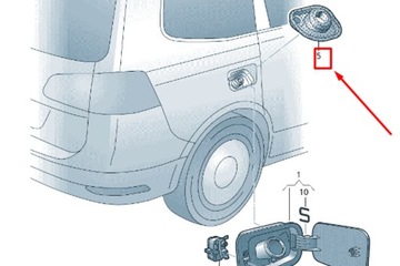 фото thumb №7, Vw sharan 7n защита заливка топлива 7n0809933 новая оригинальная