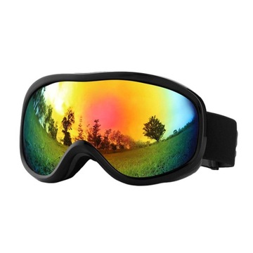 Gogle narciarskie Wiatroszczelne, przeciwmgielne, męskie, damskie, okulary przeciwsłoneczne, okulary snowboardowe w stylu B