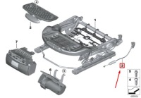 фото thumb №8, Mini cooper f55 передня ліва шина сидіння трос тяга -трос 52107409763