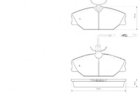 фото thumb №1, Тормозные колодки тормозные renault laguna 93-01 с датчик. a.b.