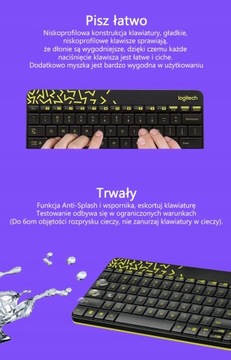 Беспроводная клавиатура и мышь Logitech MK240 Nano