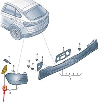 фото thumb №5, Vw taigo cs rear left outer tail light уплотнитель 2g7945191