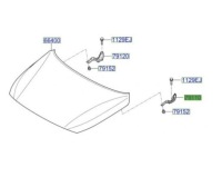 фото thumb №4, Лівий петля капот hyundai i30 2016- 2020 оригінальний номер 79110-g3000