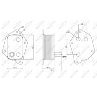 Купити Радіатор оливи nrf 31159, фото thumb