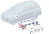 фото thumb №2, Mercedes w223 r231 eqc кліпса кліпса поріг оригінальний номер