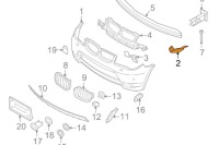 Bmw x3 e83 бампер передній лівий кронштейн 51113400919 новий оригінальний Київ, фото thumb