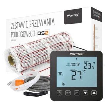 Нагревательный мат Warmtec DS2-140/PRT01 под плитку 170Вт/м2 WiFi 14м2