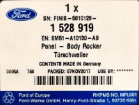 Порог кузов правый  ford focus mk2 Цена, фото thumb