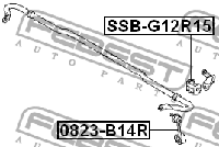 фото thumb №2, Соединитель стабилизатора задняя l=p do subaru forester