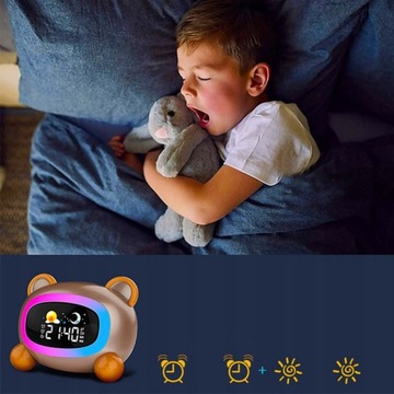 УМНЫЙ БУДИЛЬНИК ДЛЯ ДЕТЕЙ КОШКА ЧАСЫ LED