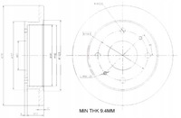 фото thumb №1, Гальмівні диски ham. 2szt hyundai p. atos maxgear