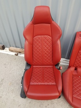 фото thumb №8, Audi a5 s5 17-сидіння диван обшивки тунель sportback шкіра червона usa