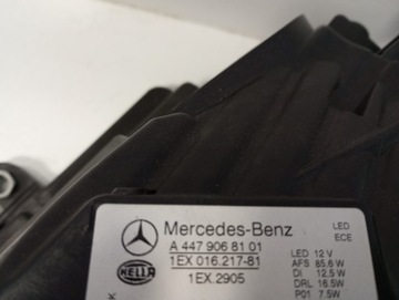 фото thumb №12, Лампа multibeam led mercedes v класс a4479068101 a4479068001 перед передняя