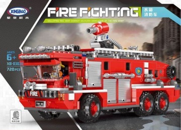 KLOCKI POJAZD STRAŻ POŻARNA WÓZ STRAŻACKI XB - 03030 XINGBAO