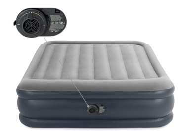 ВЕЛЮРОВЫЙ НАДУВНОЙ МАТРАС С НАСОСОМ 230В INTEX BED 64136