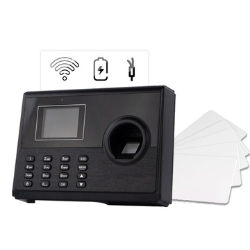 Регистратор рабочего времени IC Wiegand + аккумулятор + 15 RFID-карт с кодом