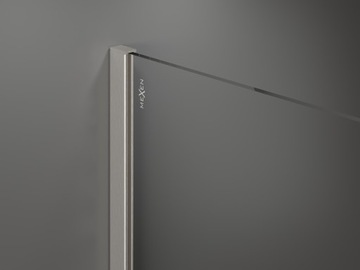 MEXEN KIOTO ŚCIANKA PRYSZNICOWA WALK-IN 105 x 200 CM NIKIEL szkło 8 mm