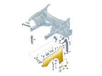 Крыло  левое  передний audi a5 8t 07-11r aluminiowy Недорого, фото thumb