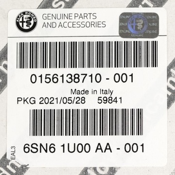 фото thumb №10, Alfa romeo оригинальный номер 156138710