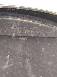 Tesla model y спойлер молдинг накладка диффузор бампера задняя 2020 1493763-00- Доставка, фото thumb