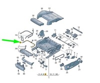 фото thumb №16, Кабель do регулювання сидіння vag audi a4 a6 a7 оригінальний 8k0881271