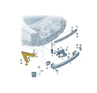 фото thumb №14, Audi a6 c7 напрямна бампера лівий задня 4g9807453e