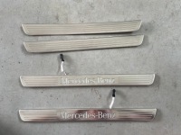 фото thumb №1, Накладки пороговые хром подсвечиваемые mercedes gl x166 комплект