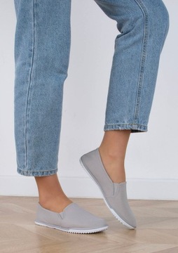 4788 SZARE TENISÓWKI WSUWANE LYCRA SLIP ON 39