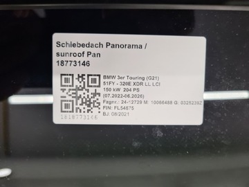 фото thumb №8, Bmw 3 g21 люк крыша панорамный панорама 8096248