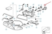 фото thumb №11, Захист фара bmw 5 e39 do лампочка світло ближнє світло 63128362436 8362436