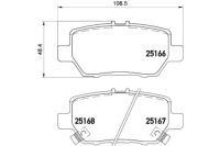 фото thumb №14, Тормозные колодки тормозной. honda legend iv 06- задняя