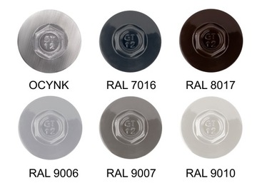 Wkręty do płyty warstwowej 230 mm RAL 9006 100 szt. do metalu Etanco GTR12