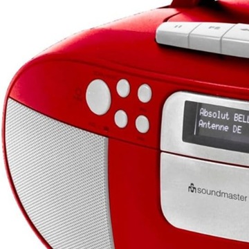 RADIOODTWARZACZ BOOMBOX CD KASETY USB DAB+ FM STEREO SOUNDMASTER SCD7800RO