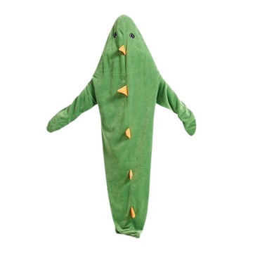 Koc dinozaura z kapturem Cosplay sukienka do spania koszula nocna ubrania c