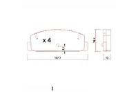 фото thumb №10, Гальмівні колодки гальмівний. mazda 6 02- задня