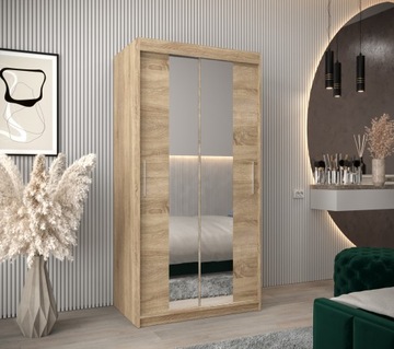 Szafa przesuwna garderoba TOKYO 1 100 cm z lustrem